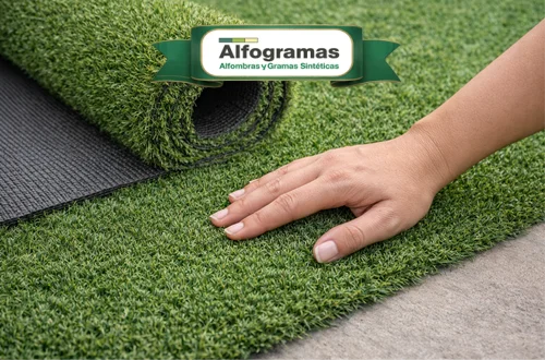 Grama Sintética Alfogramas Paisajismo 20 mm