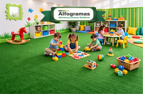 Grama Textil para Jardines Infantiles Alfogramas
