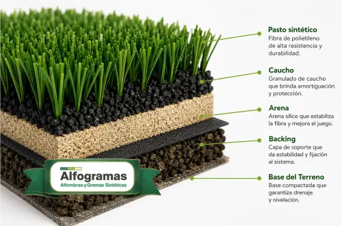 Materiales y Mantenimiento Canchas Alfogramas